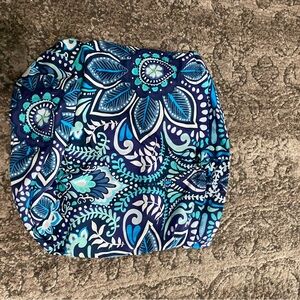 Vera Bradley Shower Bag Navy Teal & Turquoise Paisley Tote Accent